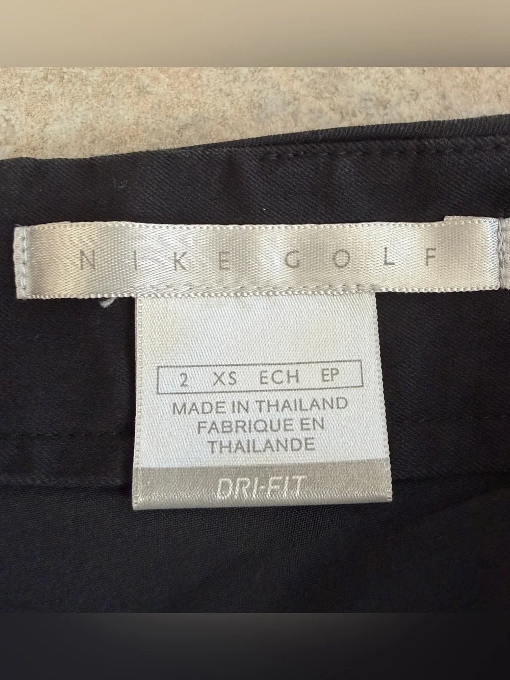 Nike Golf Skort Womens XS Black Stretch Skirt Built In Shorts Pockets